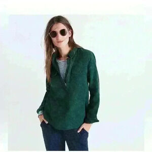 Madewell Flannel Zip-Front Popover Shirt